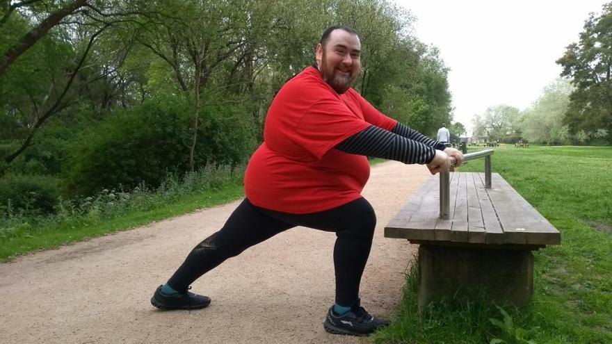 &quot;Josiño&quot; Estévez, en el paseo del Lagares. // P.P.D.