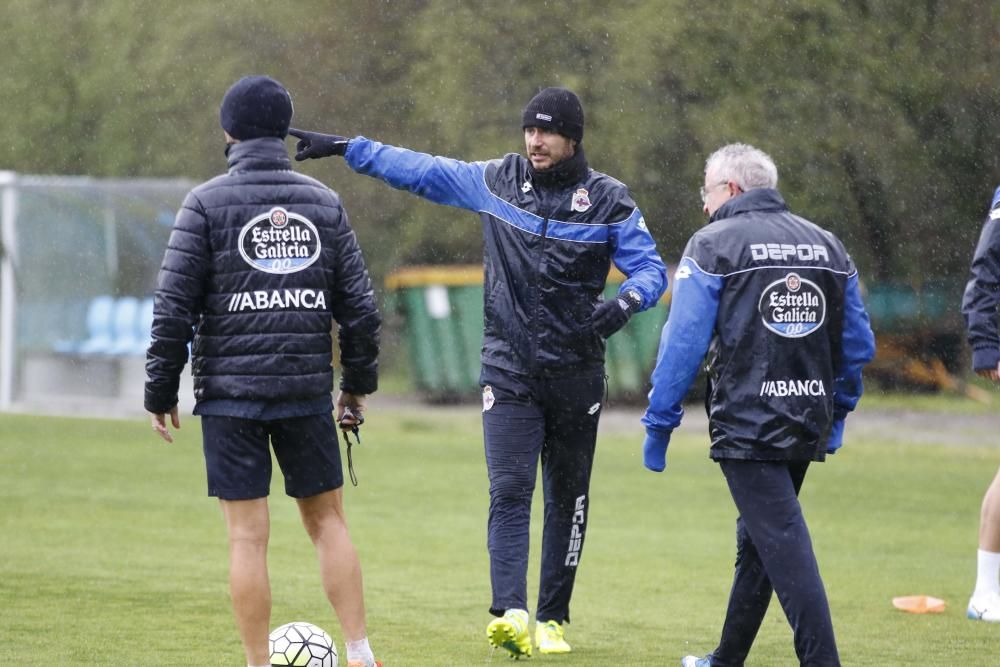 Entrenamiento bajo la lluvia