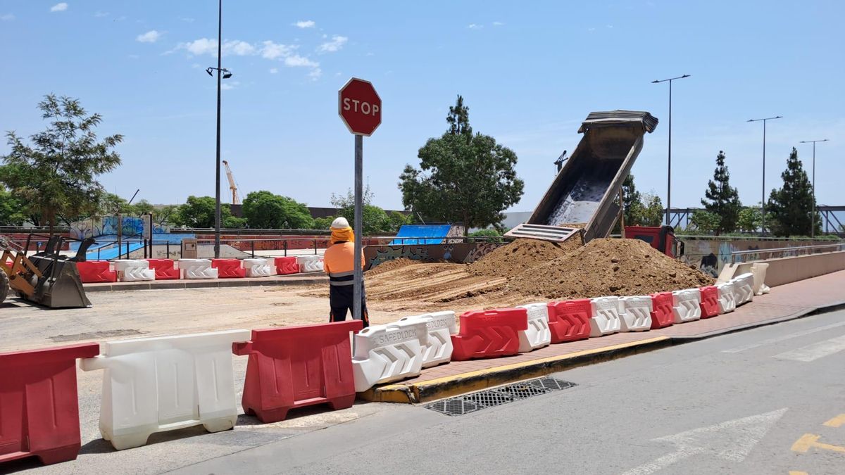 Trabajos en Santa Clara, este miércoles.