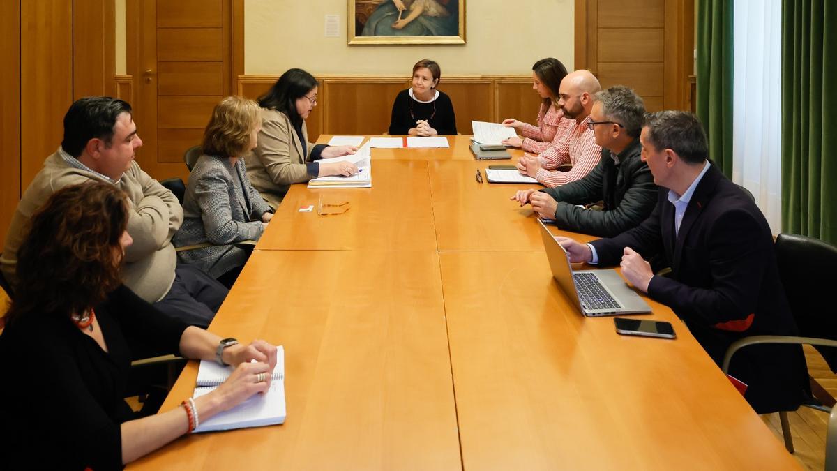 Junta de Gobierno del Ayuntamiento que aprobó ayer el requerimiento al Puerto.