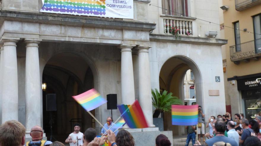 Manifestació a Figueres contra la LGTBIfòbia de l'any 2021