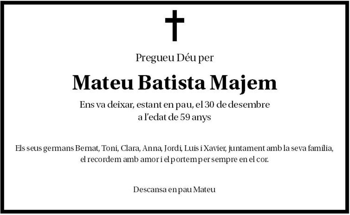 Mateu Batista Majem