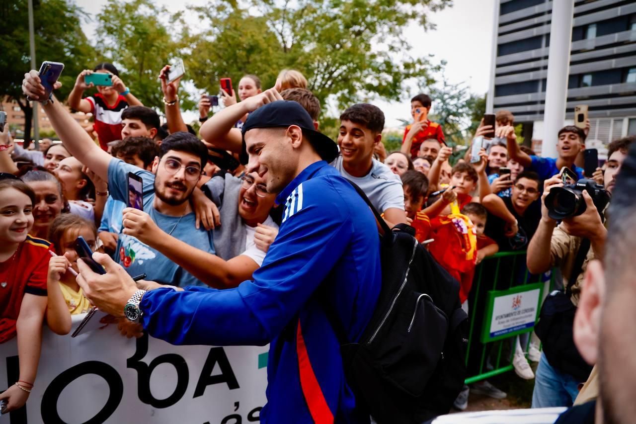 La selección española en Córdoba: la afición se vuelca con los jugadores