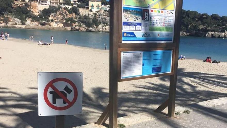 La prohibición es patente en playas como la de Porto Cristo.