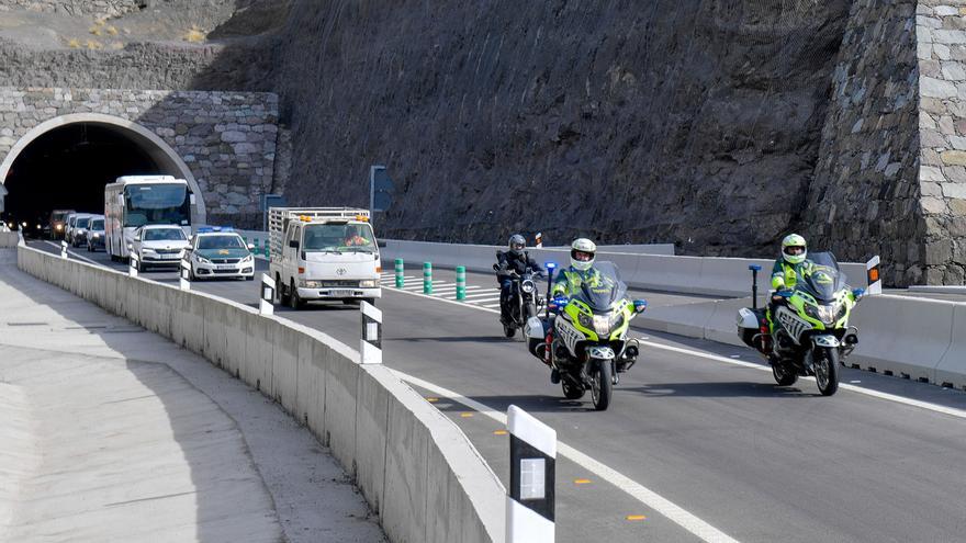 El doble túnel de Faneque en la carretera de La Aldea se abre al tráfico