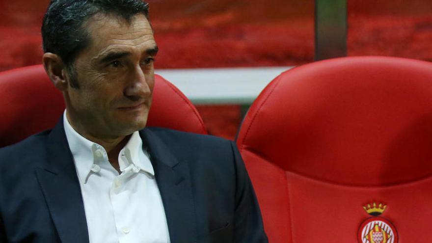 Ernesto Valverde, avui a Montilivi