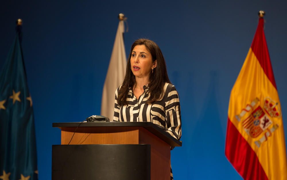 Acto de clausura del Curso de la Universidad de Alicante presidido por el rector Manuel Palomar.