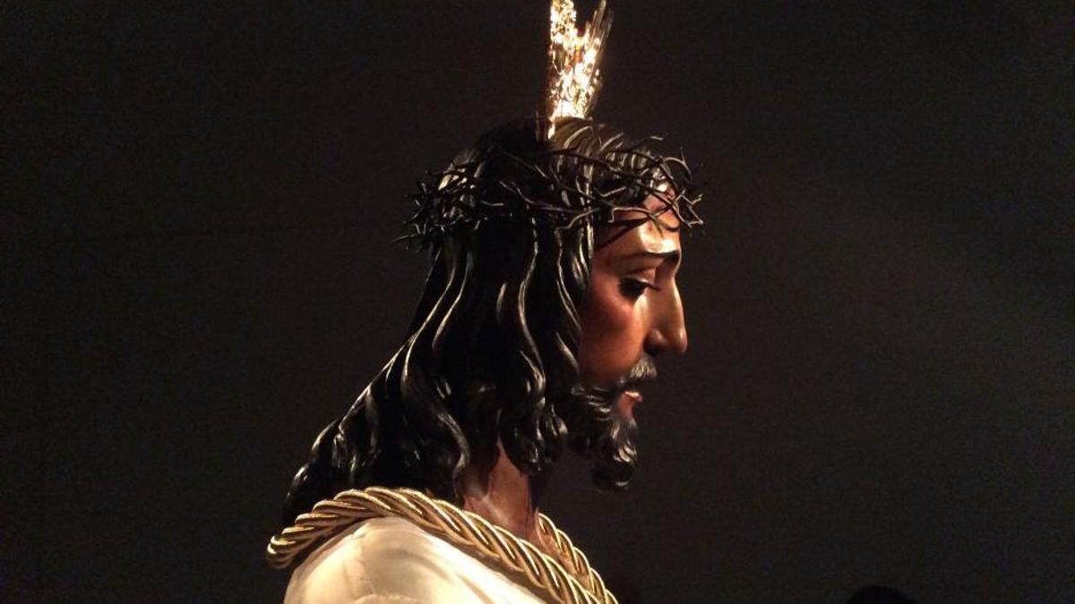La sagrada imagen de Jesús Cautivo.