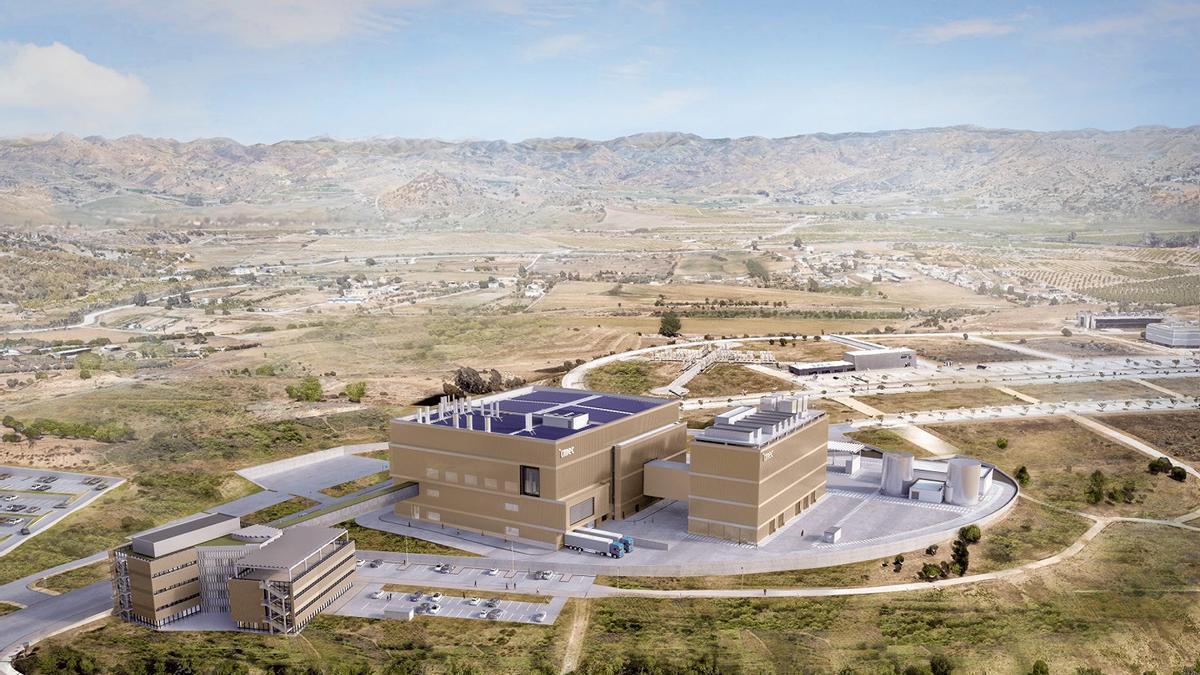 Una imagen recreada del futuro centro del IMEC en el Parque Tecnológico de Andalucía (PTA) de Málaga.
