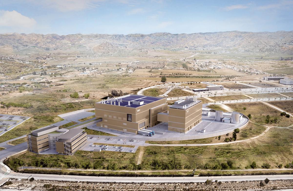 Una imagen recreada del futuro centro del IMEC en el Parque Tecnológico de Andalucía (PTA) de Málaga.