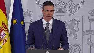 Sánchez comparece en Moncloa tras la reunión del Consejo de Seguridad Nacional