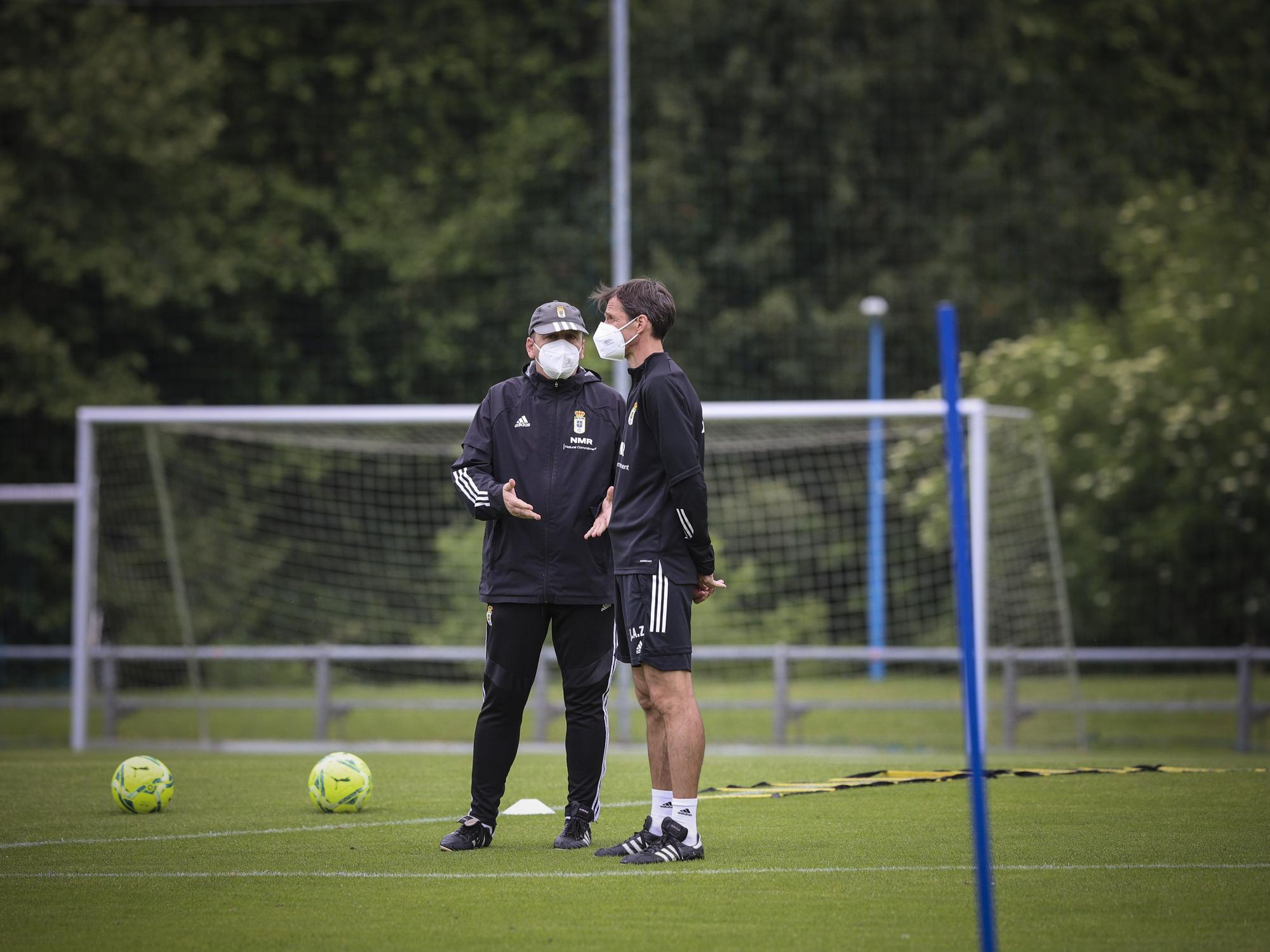 Las imágenes del entrenamiento del Oviedo