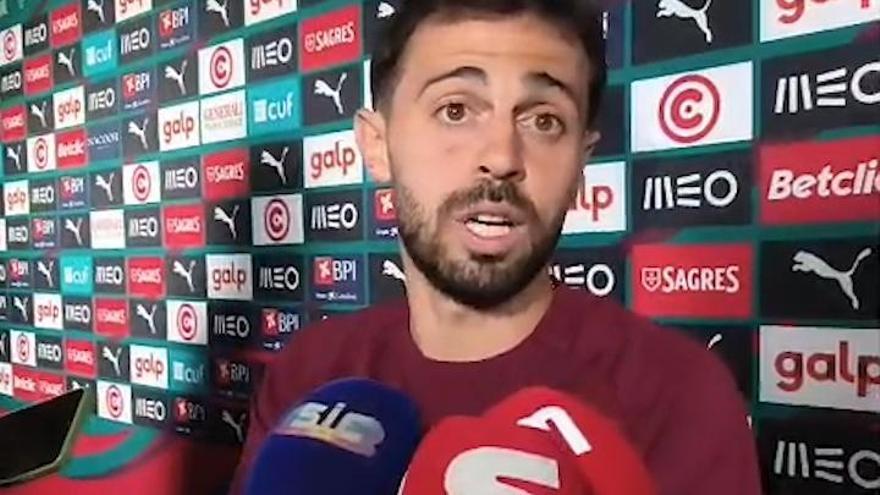 Bernardo Silva aseguró a SPORT que todavía no ha tomado una decisión sobre su futuro