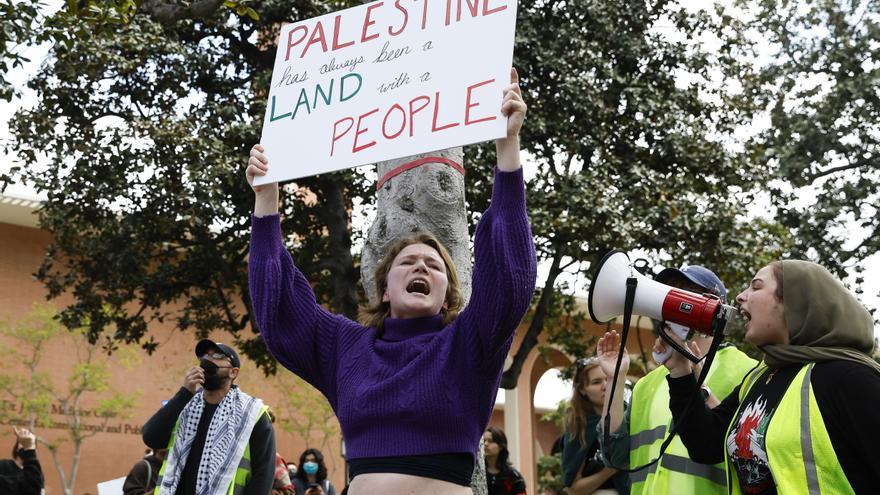 Continúan las protestas de los universitarios estadounidenses contra la ofensiva de Israel a Gaza