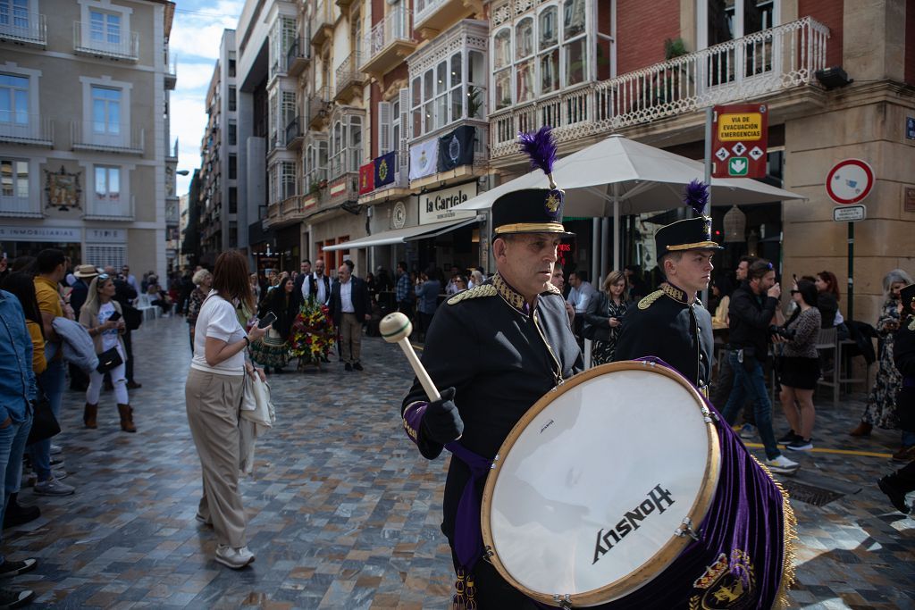 Las imágenes de la ofrenda floral a la Virgen de la Caridad en Cartagena