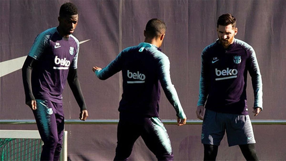 El Barça se entrenó por última vez antes de medirse al Betis