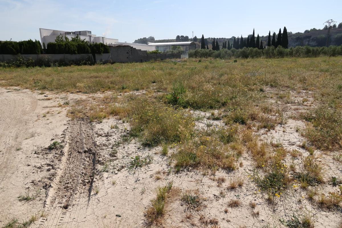 Terrenos en la zona donde el Ayuntamiento proyecta el nuevo aulario, y que Educación rechaza por su cercanía a una papelera