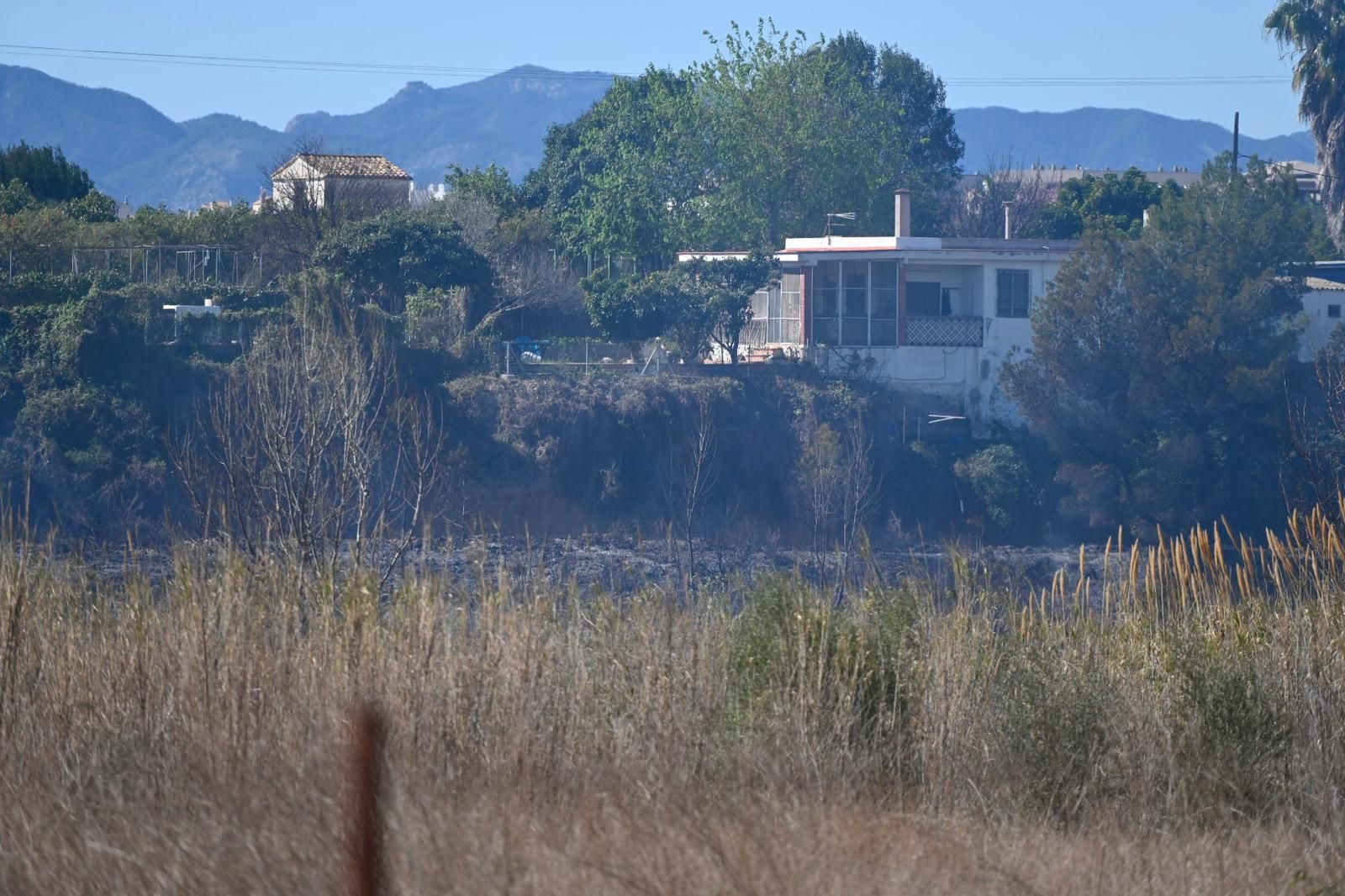 Visita de la alcaldesa al incendio en Almassora