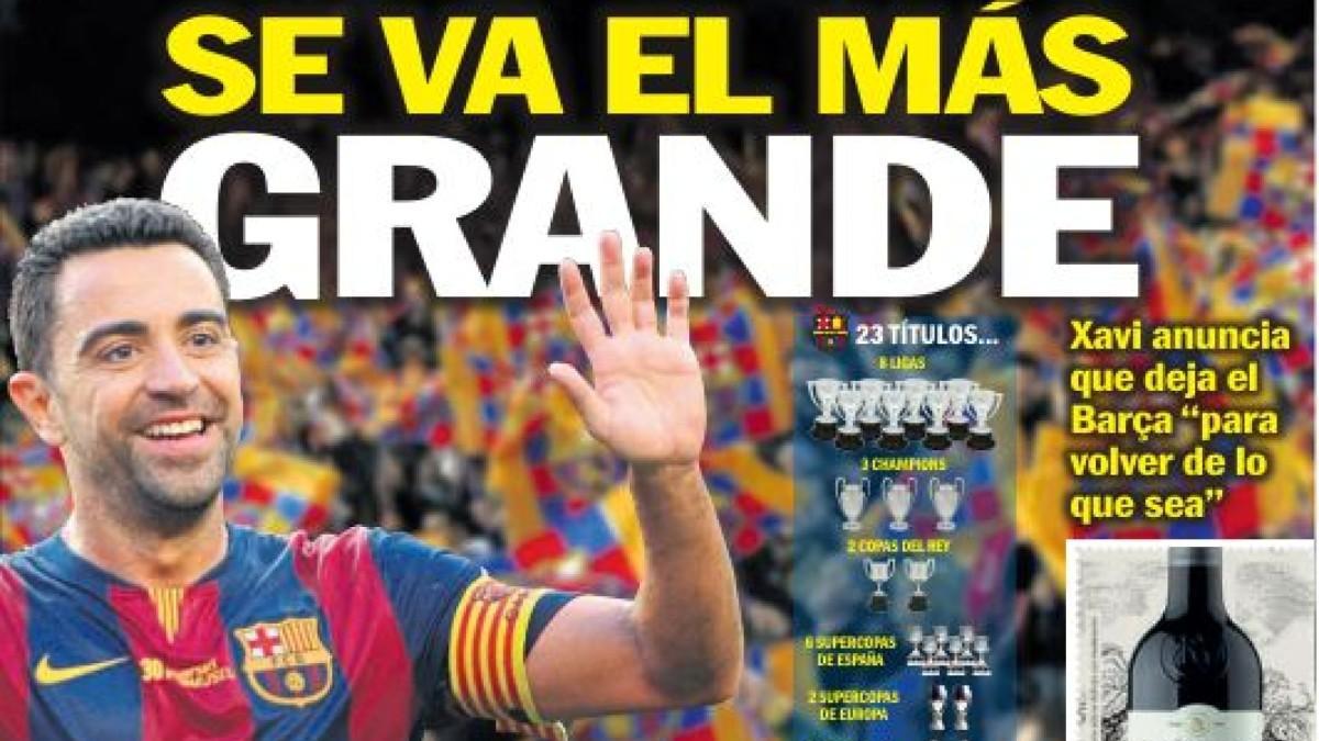 La portada del Diari Sport del 22 de mayo de 2015