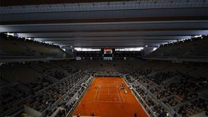 Una de las pistas de Roland Garros