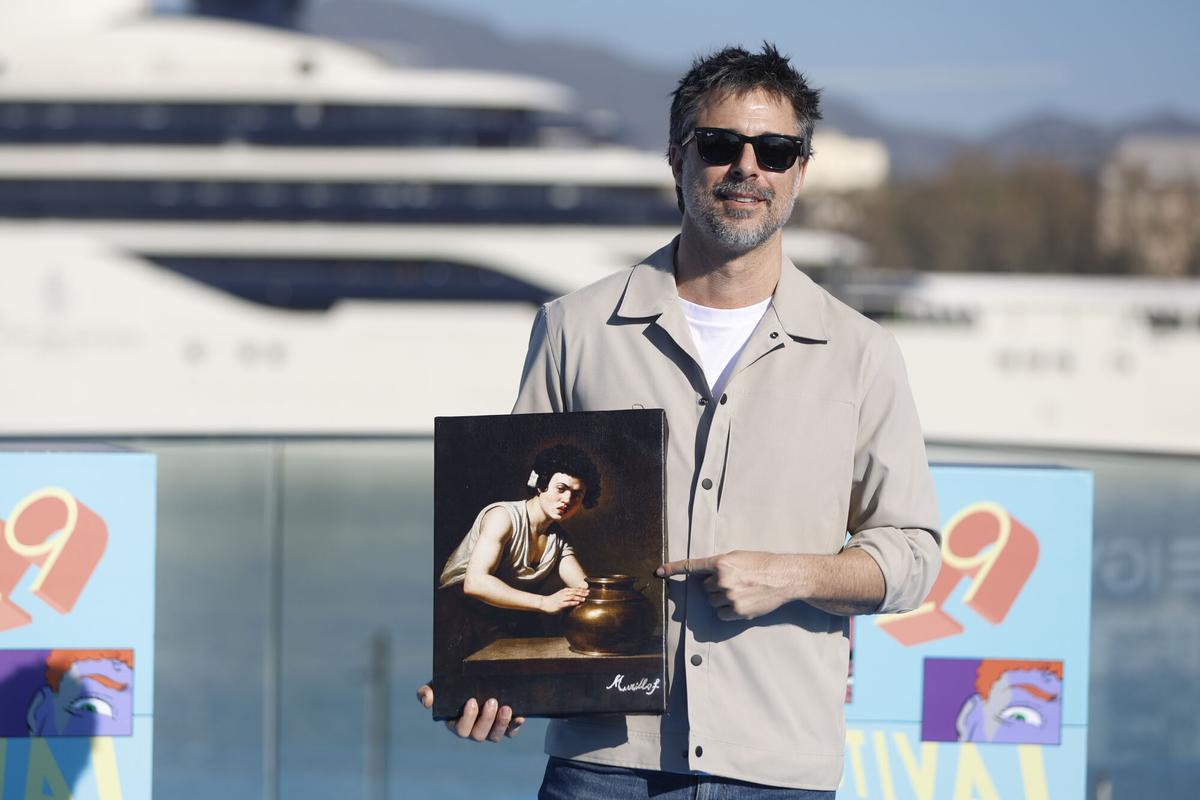 MÁLAGA, 13/03/2026.- El actor Hugo Silva durante la presentación de 'Cada día nace un listo' este viernes en el Festival de Cine de Málaga. EFE/ Jorge Zapata