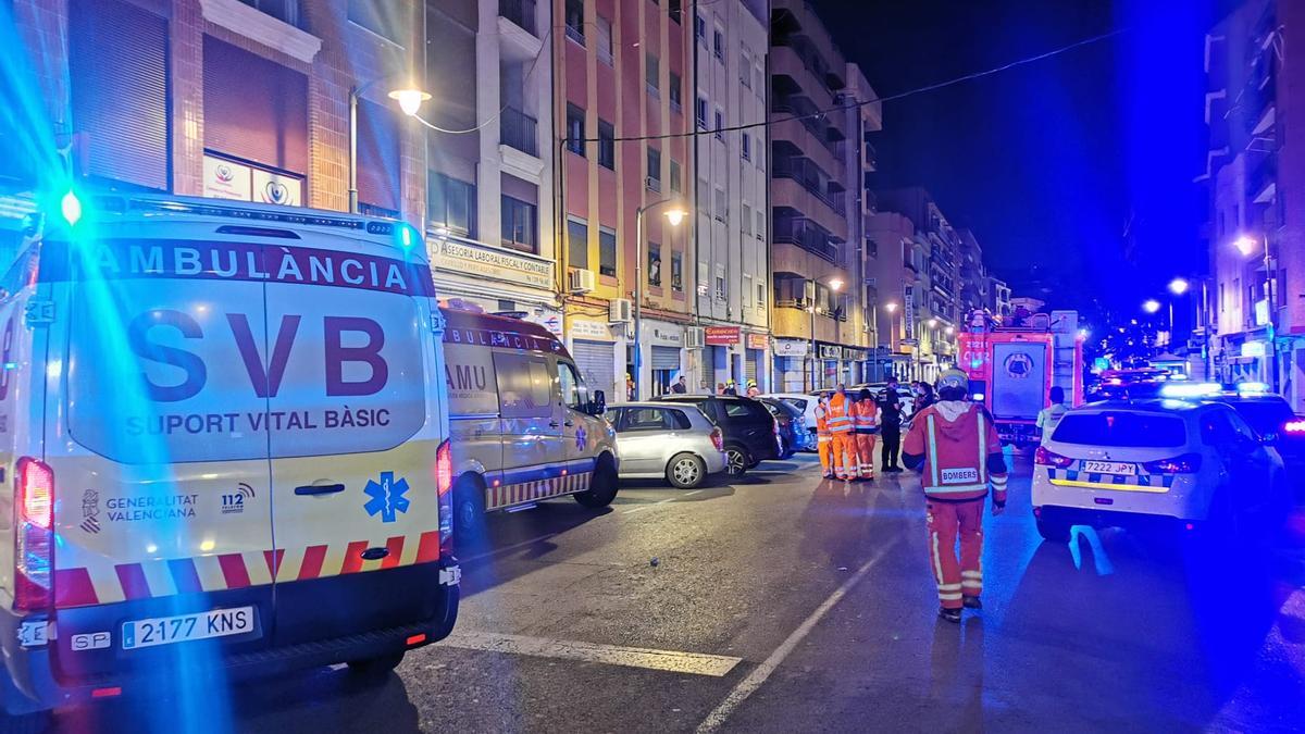 Dispositivo desplegado en el incendio de Alaquàs