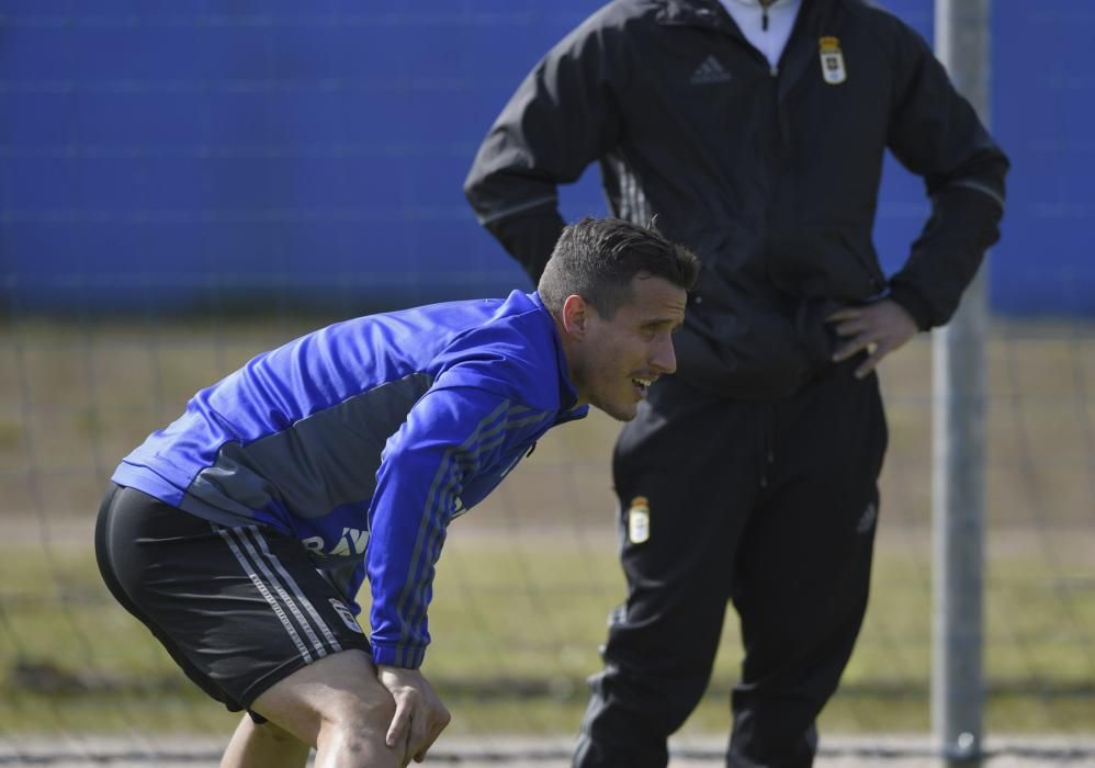 Entrenamiento del Real Oviedo en El Requexón