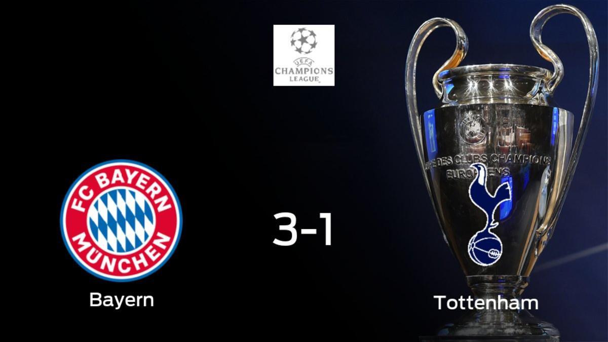 Triunfo 3-1 del Bayern de Múnich frente al Tottenham Hotspur