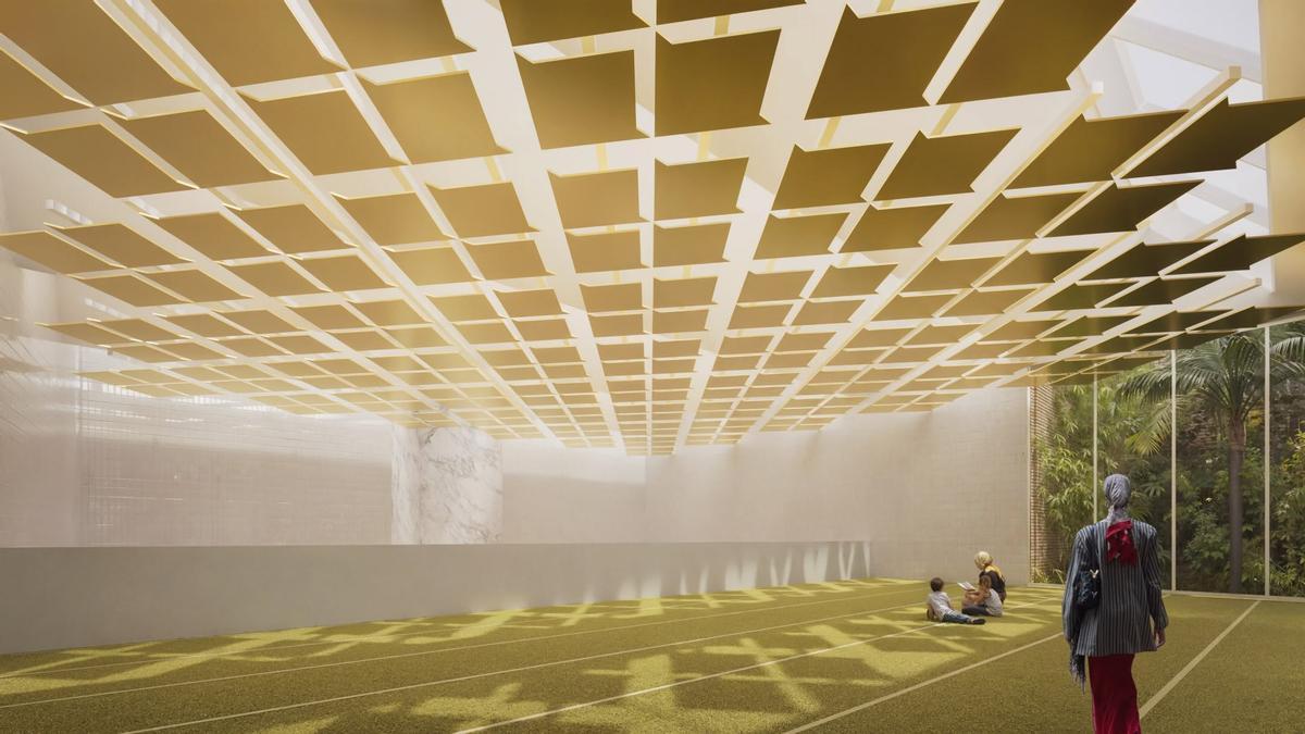 Imagen virtual de la Mezquita en Sevilla.