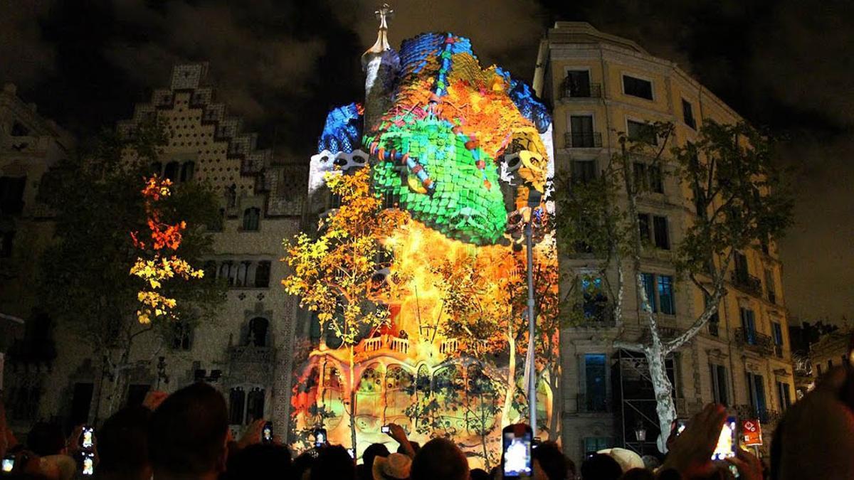 ‘Videomapping’ de la Casa Batlló.
