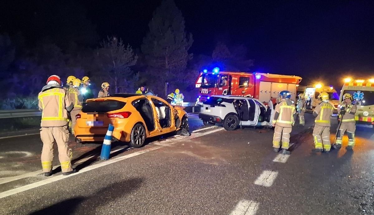 El lugar en el que se produjo el accidente, en la localidad catalana de Cercs.