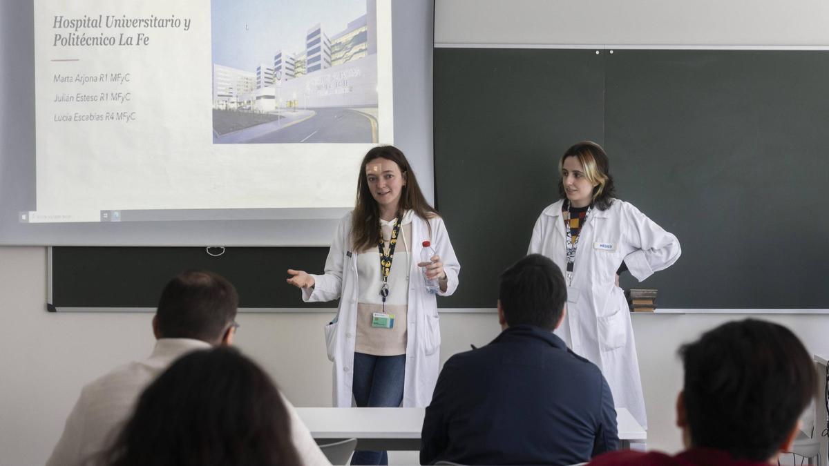 Residentes en Medicina Preventiva en el hospital La Fe.