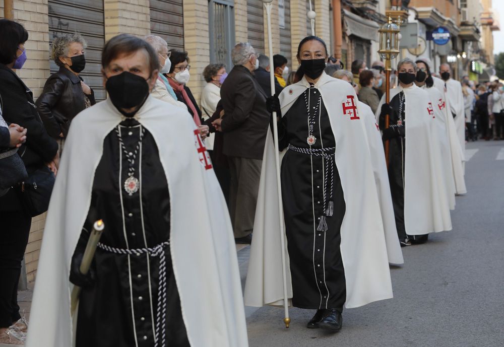 Procesión de Viernes Santo en el Port de Sagunt.