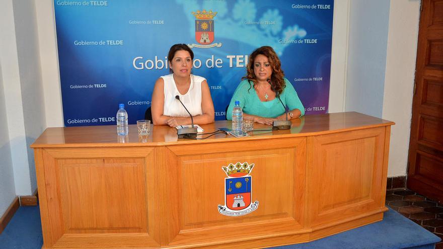 Visita de la consejera de Política Social del Gobierno de Canarias, Cristina Valido, al Ayuntamiento de Telde