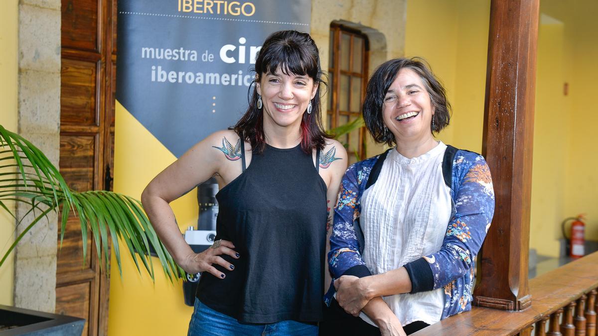 Las directoras argentinas Celina Murga y Ana García Blaya, hoy, en la presentación del Festival ‘Ibértigo’ en la Casa de Colón.