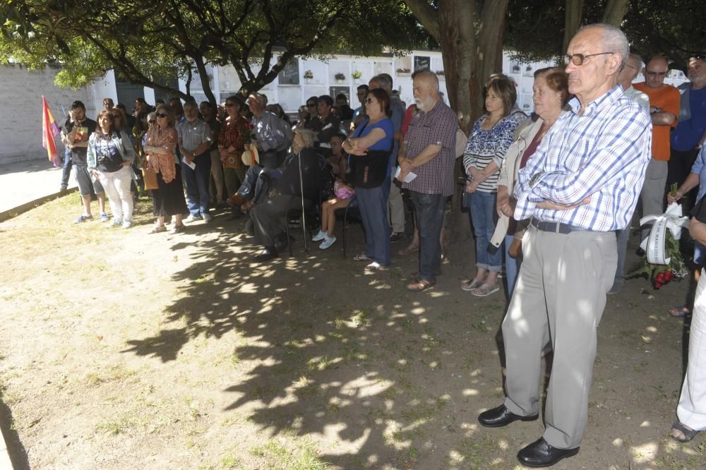 La Comisión pola Memoria organiza el acto por el 60 aniversario del asesinato del guerrillero antifranquista en la cárcel coruñesa.