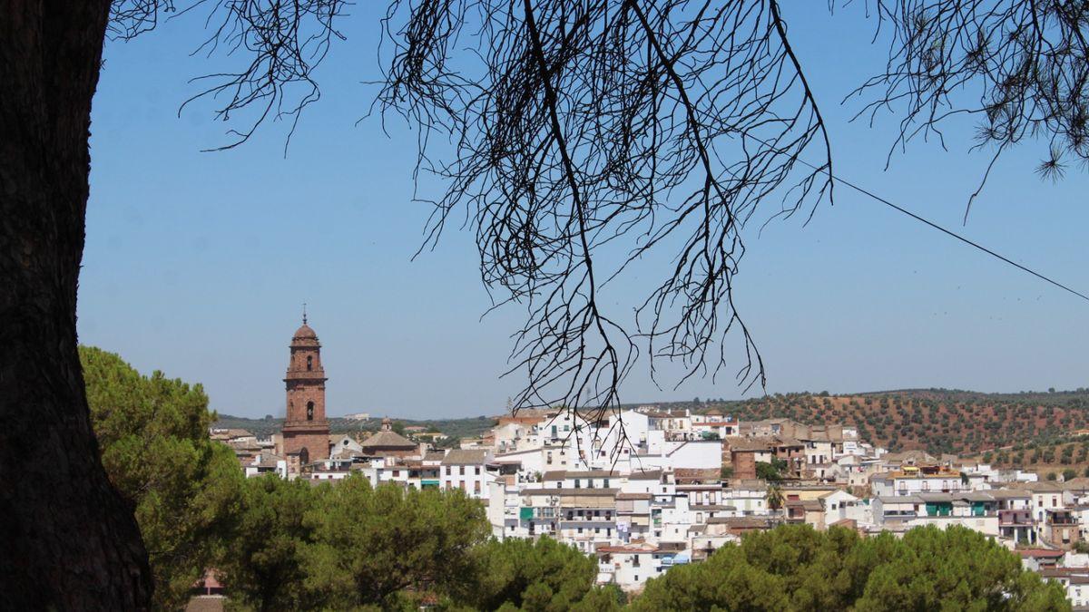 Vista del casco urbano de Montoro.