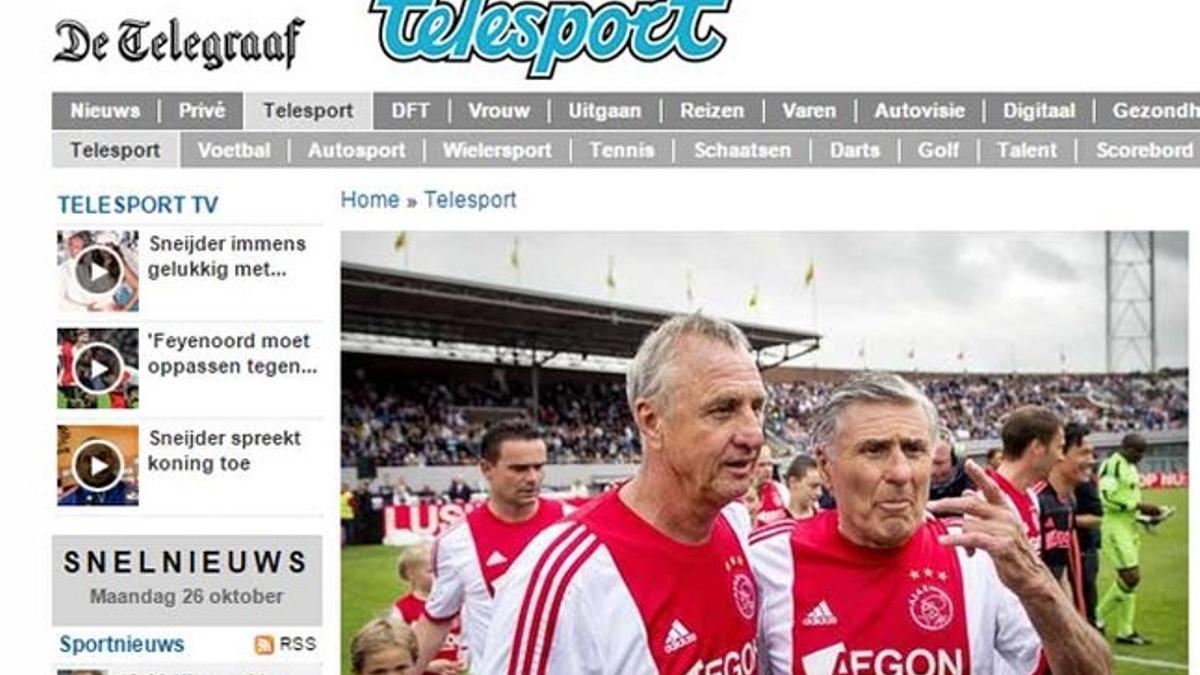 Johan Cruyff escribió una columna en 'De Telegraaf'