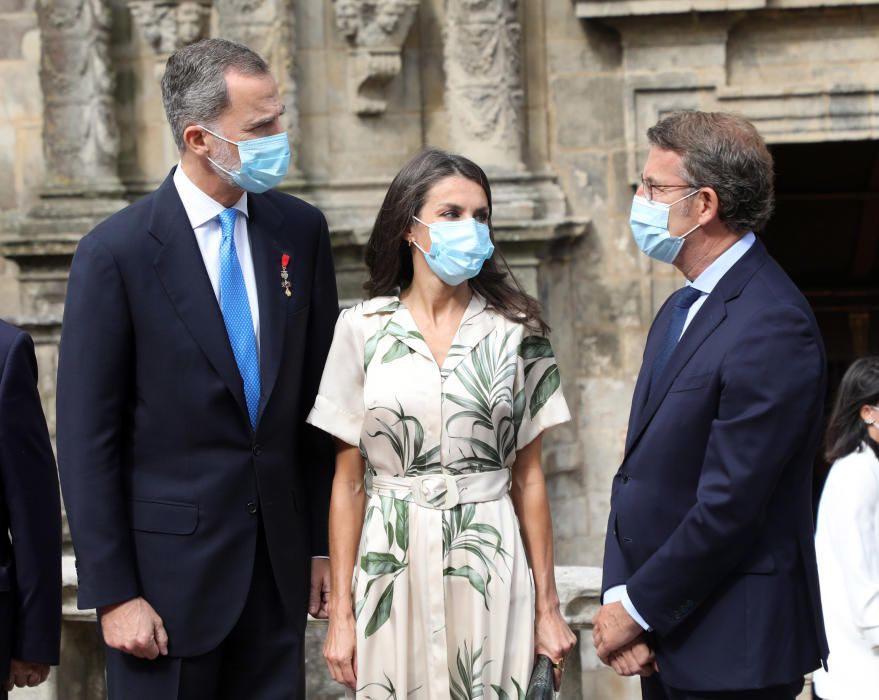 Don Felipe y Doña Letizia se unen a los actos del Día de Galicia en la catedral compostelana.