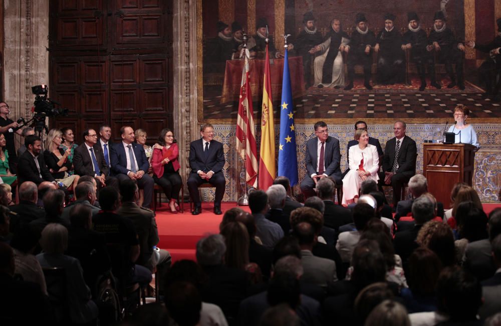 Acto institucional por el 9 d'Octubre en el Palau de la Generalitat