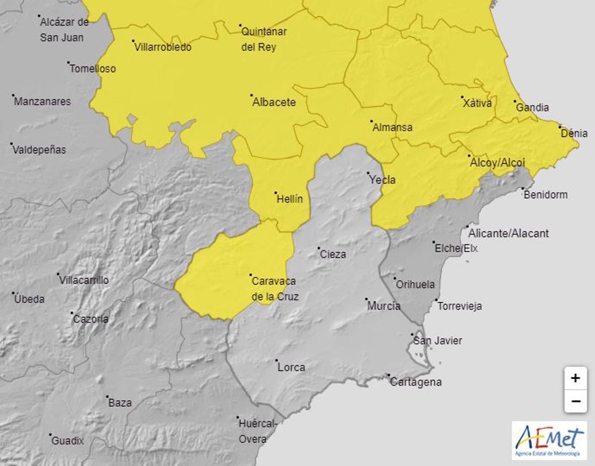 Mapa de alerta meteorológica