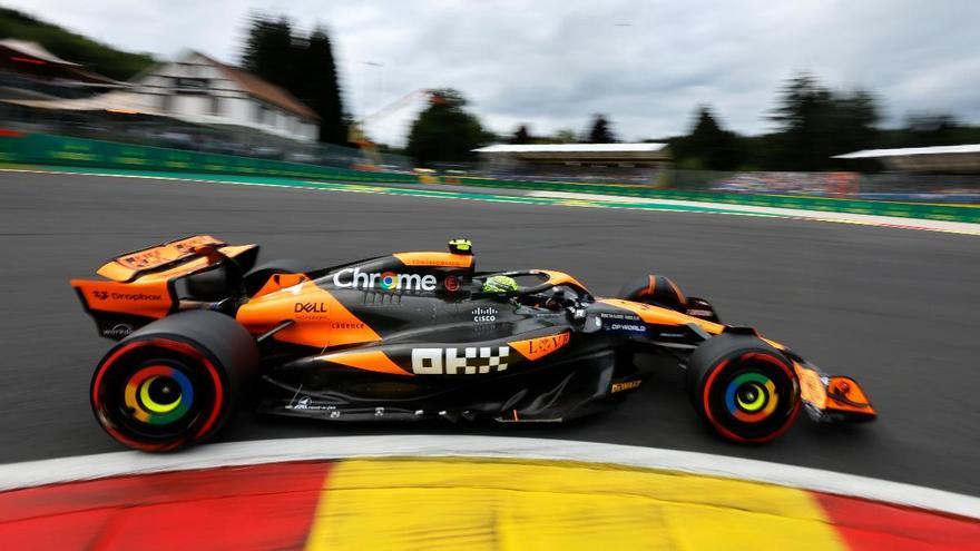 Los McLaren desafían a Verstappen en Bélgica
