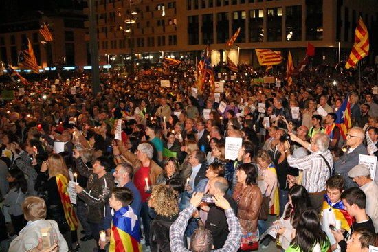 Concentració a la Plaça Constitució