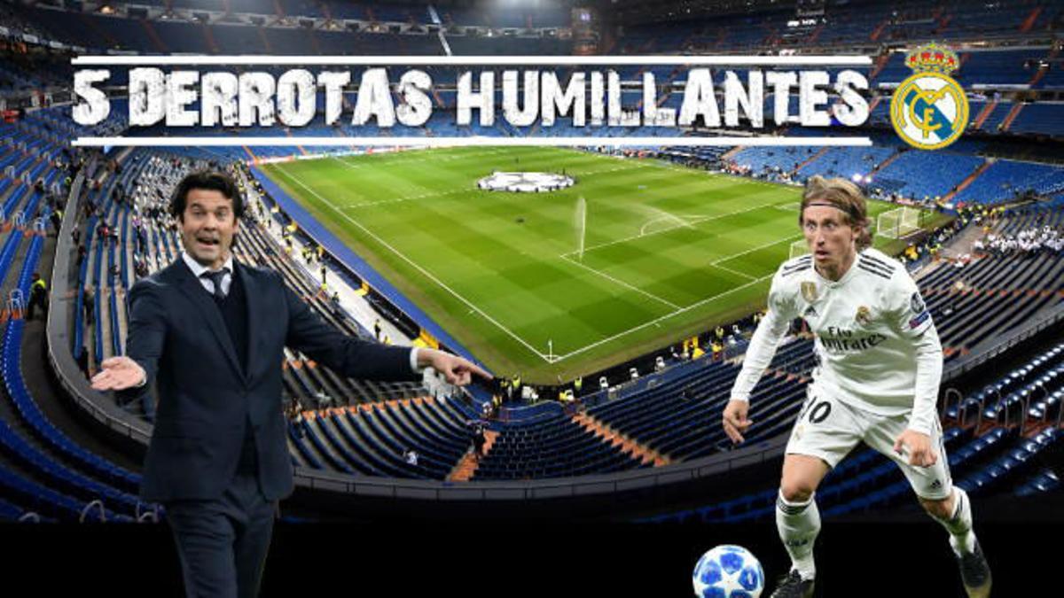 Cinco derrotas humillantes del Real Madrid