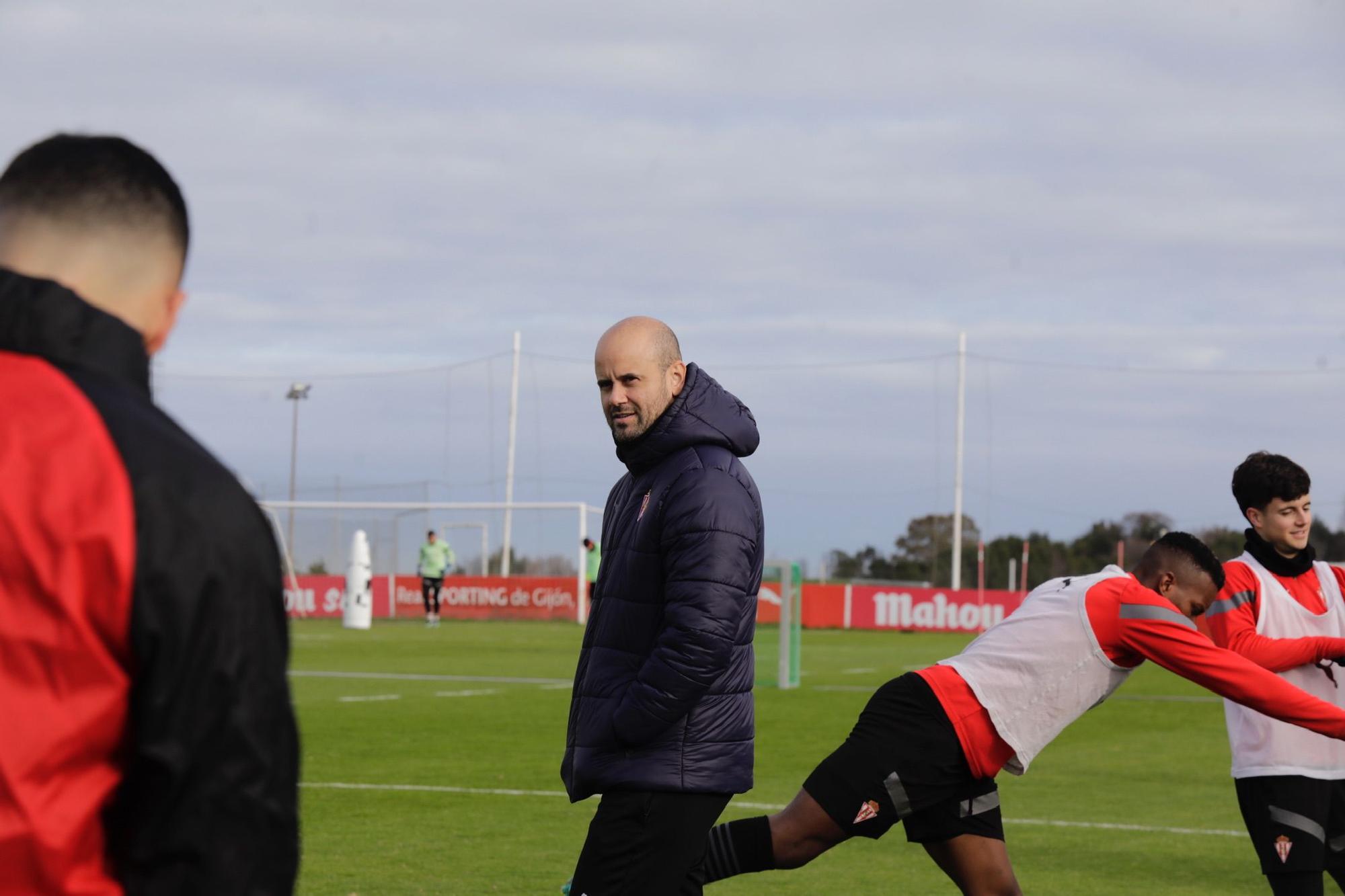 EN IMÁGENES: Primer entrenamientos del Sporting tras el cierre del mercado de fichajes de invierno