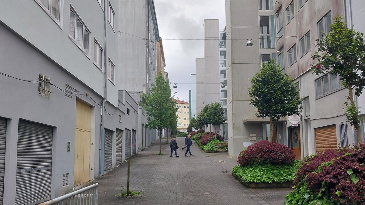 La rúa Rianxo, en el barrio de Vista Alegre