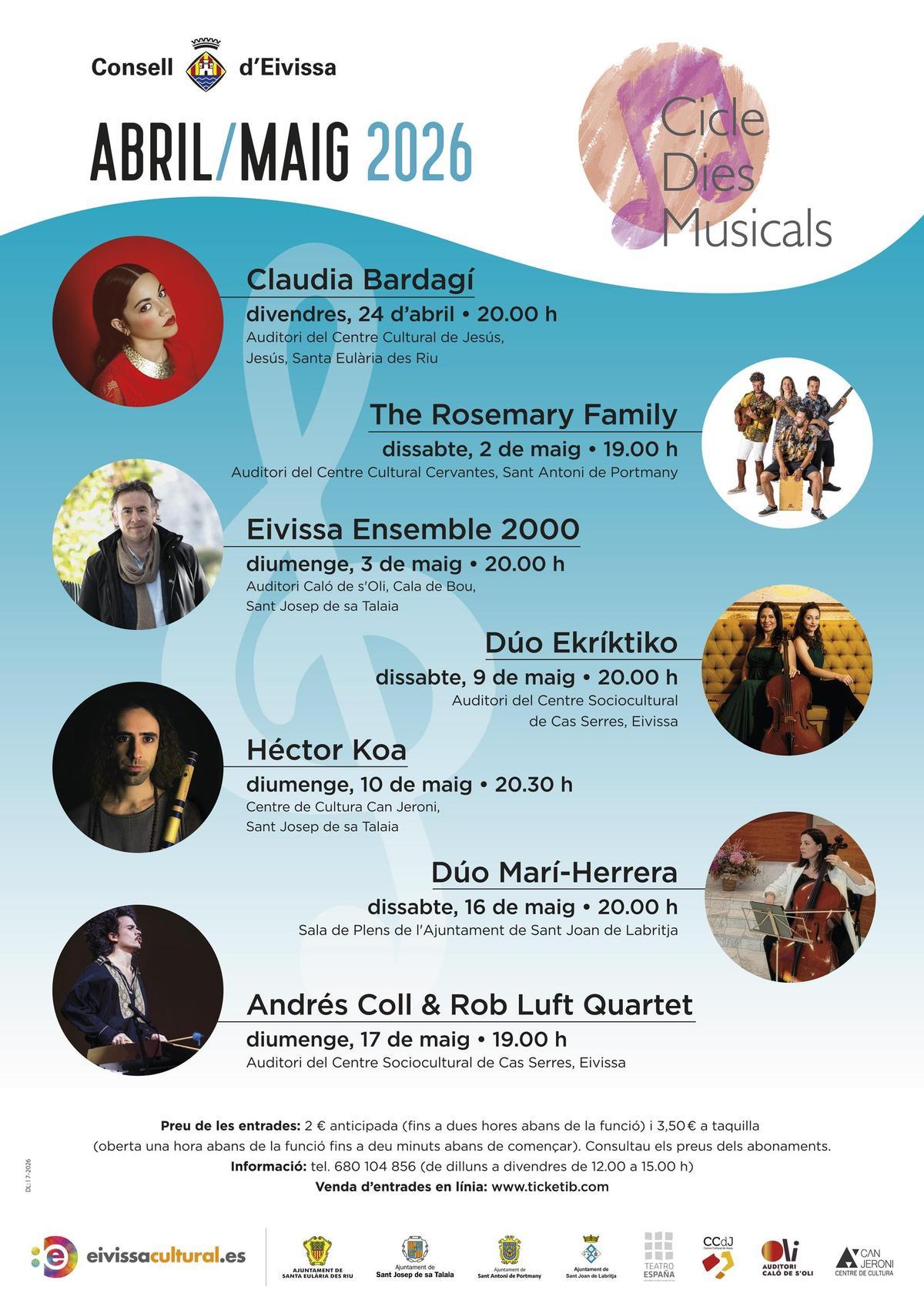 Programa de abril y mayo.