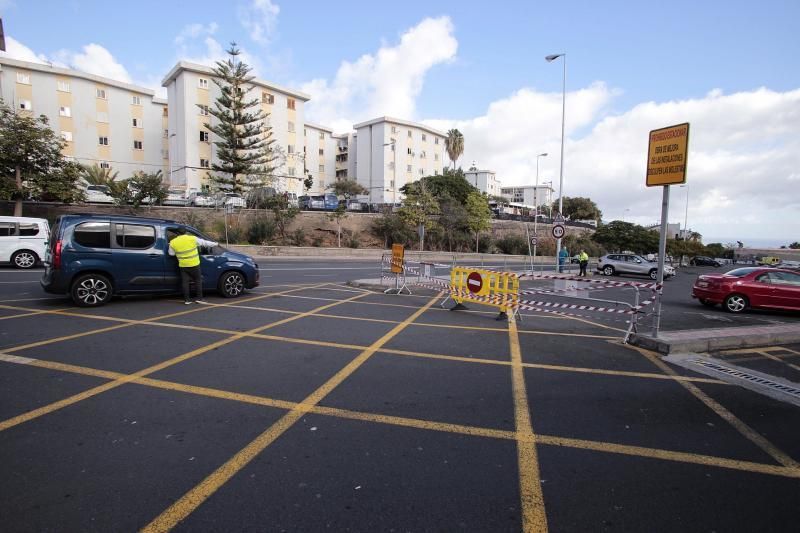 Obras en el aparcamiento de La Residencia.