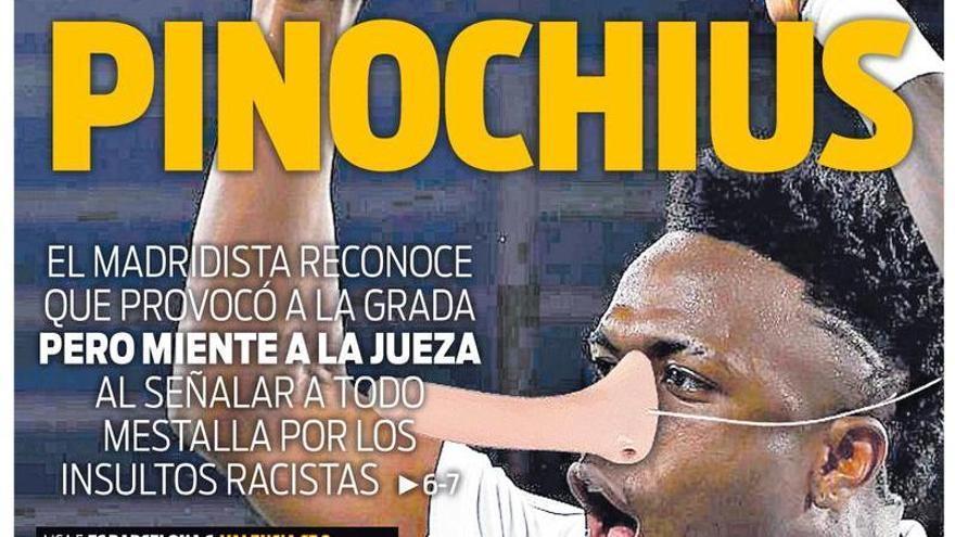 La portada de Superdeporte con Vinícius