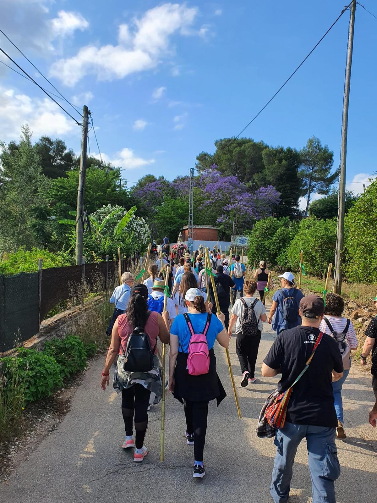 Los peregrinos de camino a la Murta